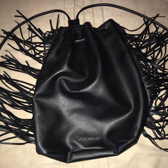 Victoria Secret Black Fringe Backpack - Picture 4 of 4